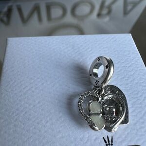 Pandora dangle charm with two cats